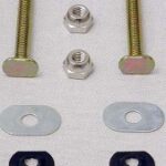 TOILET FLOOR BOLTS BRASS PLATED