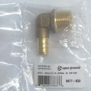 PEX BRASS ELBOW 90 DEGREE MPT 1/2IN