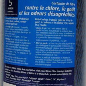 WATER FILTER TASTE ODOUR 5 MICRON