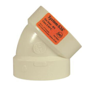 PVC GAS SYSTEM 636 ELBOW 45 DEG 2IN