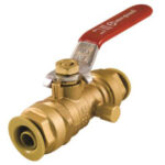 BALL VALVE PUSH-FIT WITH DRAIN 1/2