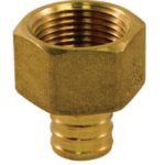 PEX BRASS ADAPTER BARB X FIP 1/2-IN