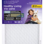 FURNACE FILTER MPR 1500 16X25IN 2PK
