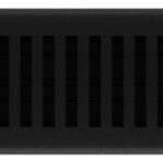 METAL FLOOR REGISTER 3X10-IN BLACK
