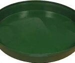 GREEN PLASTIC FLOWER SAUCER 10IN