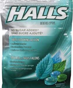 HALLS MNTHO     MINT SUCR FREE 25