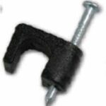 COAXIAL STAPLE BLACK 1/4-IN