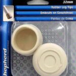 PLASTIC LEG TIP WHITE 1 1/4-IN 2 PK