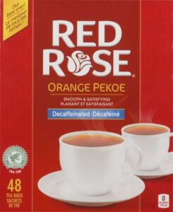 Red Rose Orange Pekoe Tea Decaffeinated