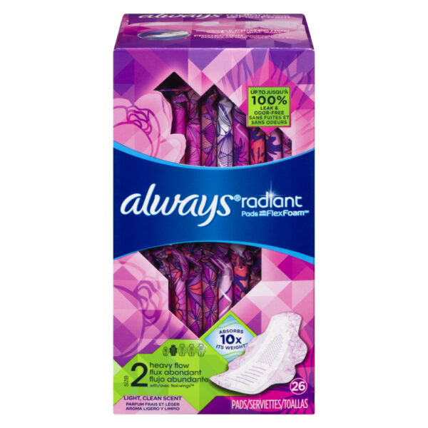 ALWAYS RADIANT HVY FL SZ2 W/WING SC