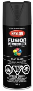 FUSION SPRAY PAINT BLACK 340-GR