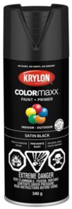 SPRAY PAINT SATIN BLACK 340-GR