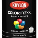 SPRAY PAINT SATIN BLACK 340-GR