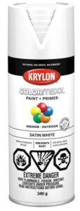 SPRAY PAINT SATIN WHITE 340-GR