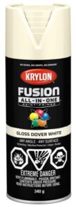 SPRAY PAINT GLOSS DOVER WHITE 340GR