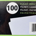 INDEX CARDS 3-IN X 5-IN 100 PACK