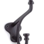 SINGLE TWO ARM HOOK BLACK 4 3/32-IN