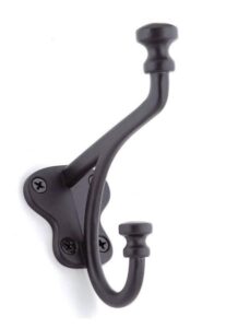 SINGLE TWO ARM HOOK BLACK 4 3/32-IN