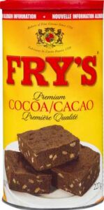 FRY S COCOA CAN