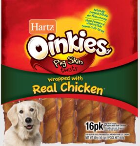 OINKIES PIG SKIN TWIST CHICKEN 16PK