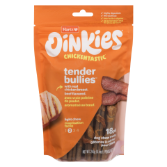 OINKIES BULLIES DOG TREATS 18 PC