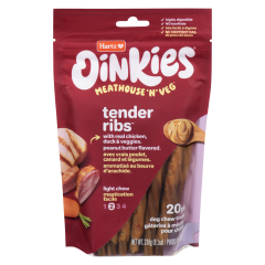 OINKIES TENDER RIBS DOG TREAT 20 PC