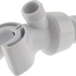 SHOWER ARM MOUNT WHITE