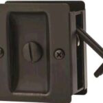 POCKET DOOR PRIVACY SQUARE BRONZE