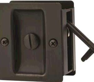 POCKET DOOR PRIVACY SQUARE BRONZE