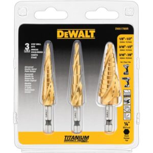 IMPACT READY STEP DRILL BIT SET 3PC