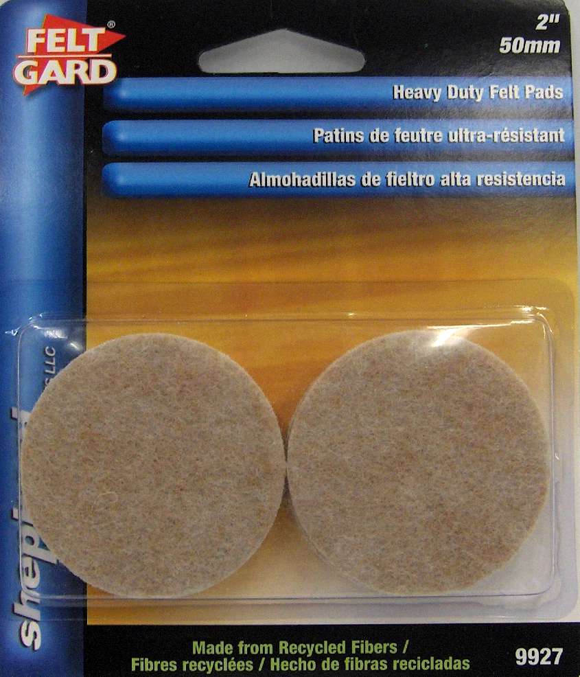 FELT PAD HEAVY DUTY BEIGE 2-IN 4 PK