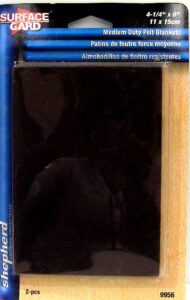 FELT PAD BLANKET BROWN 4 1/4 X 6-IN