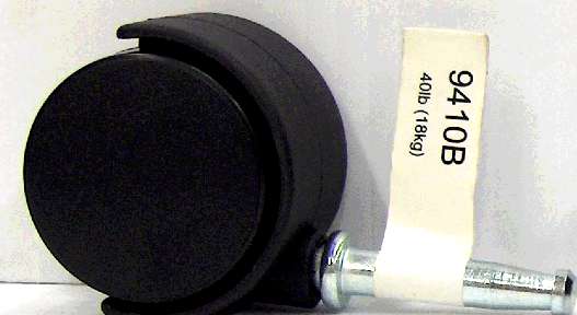 OFFICE CHAIR CASTER BLACK 1 5/8-IN