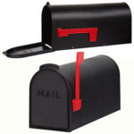 RURAL MAILBOX BLACK PLASTIC