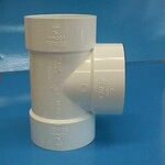 PVC STRAIGHT TEE 4-IN
