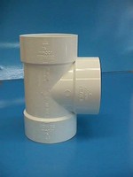 PVC STRAIGHT TEE 4-IN