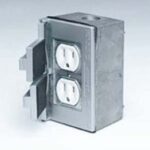 WEATHERPROOF RECEPTACLE ALUMINUM