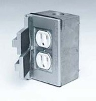 WEATHERPROOF RECEPTACLE ALUMINUM