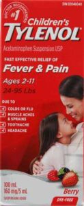 TYLENOL CHILD D/F BERRY 160MG
