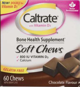 CALTRATE SOFTCHEWS W/VIT.D CHOCOLAT