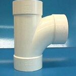 PVC WYE TEE 4-IN