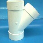 PVC WYE TEE 45 DEGREE 4-IN