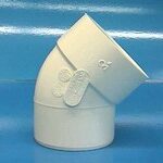 PVC ELBOW 45 DEGREE 4-IN