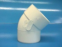PVC ELBOW 45 DEGREE 4-IN