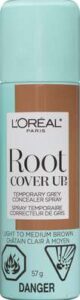 ROOT COVER UP  MED BROWN  L OREAL