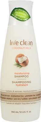 Live Clean Shampoo Coconut Milk bottle