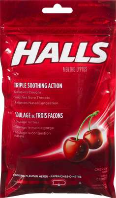 HALLS MENTHOLYPTUS CHERRY BAG 30CT