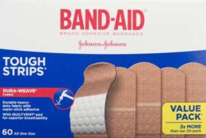 BAND-AID TOUGH STRIPS BANDAGES