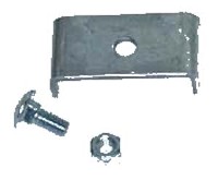 BARN DOOR LOCK JOINT CLIP ZINC