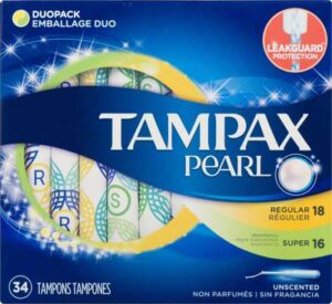 TAMPAX PEARL DUO REG/SUP  2X